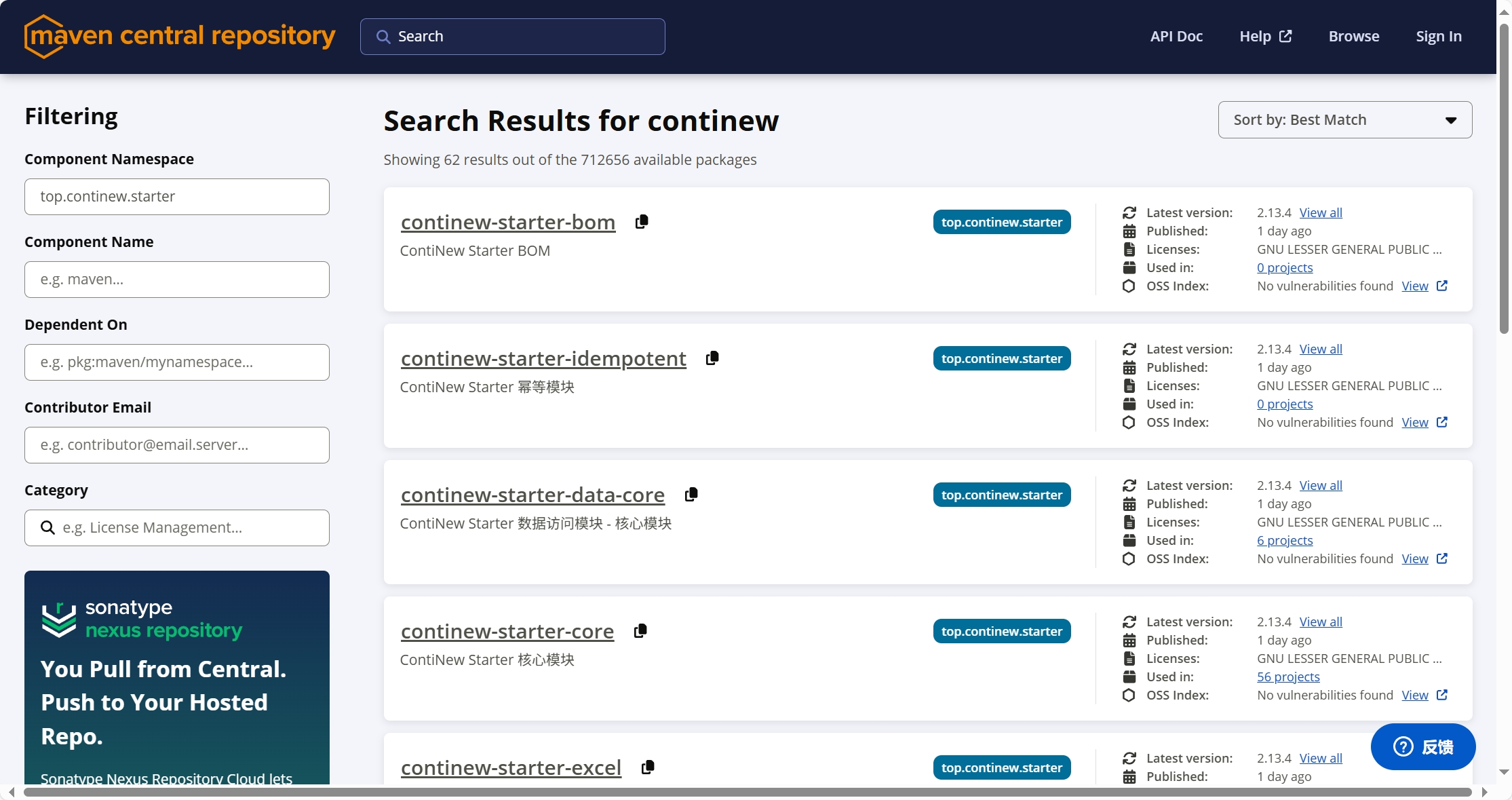 ContiNew Starter