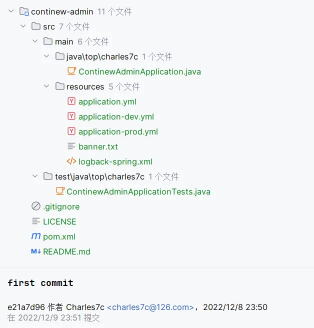 ContiNew Admin 项目初始化