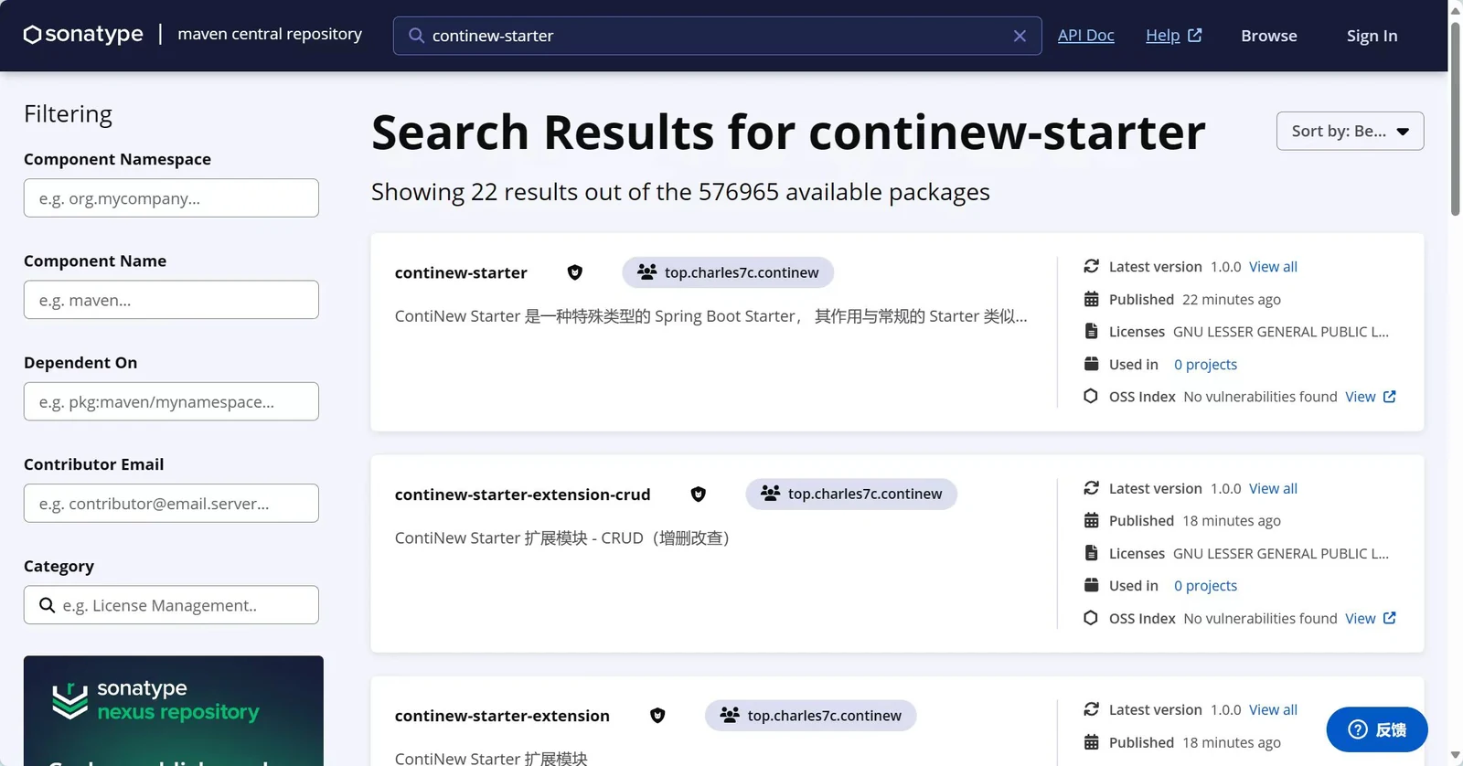 ContiNew Starter v1.0.0 发布